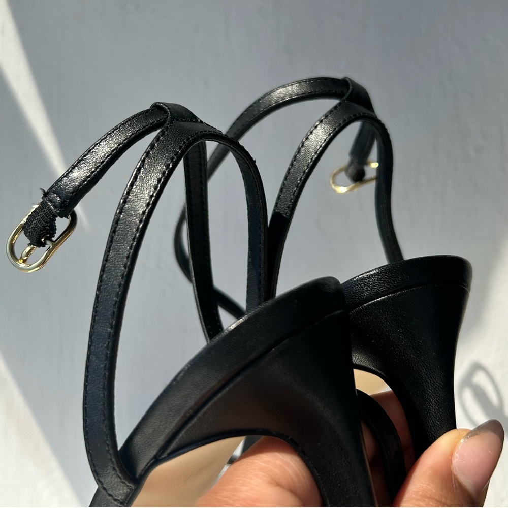 Stuart Weitzman Dancer 95 Heeled Sandals - Black, 8.5 - Picture 5 of 10
